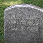 Gravestone of Andrew J. Bucklin