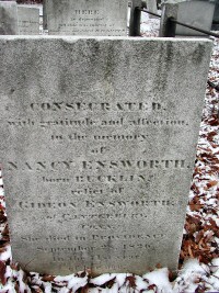 Nancy Bucklin's Gravestone