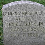 Gravestone of Luthena Maranville, wife of Daniel